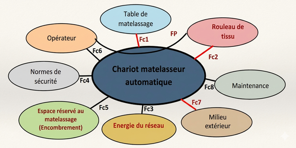 Diagramme des interactions et tableau des fonctions de services