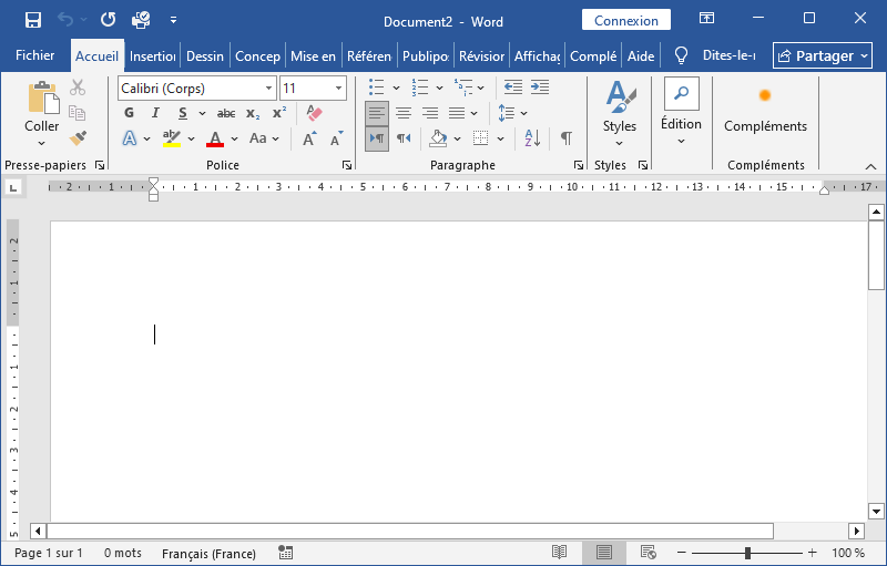 Interface Microsoft Word