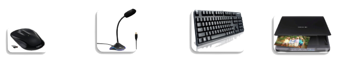 Clavier, Souris, Scanner, Microphone
