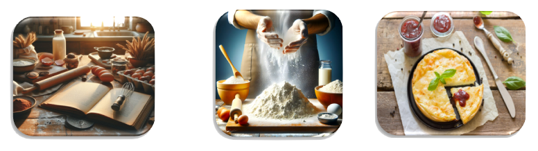 Image : Schéma de fabrication d'une tarte (Entrée/Traitement/Sortie)