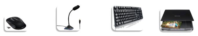 Clavier, Souris, Scanner, Microphone