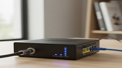 Image d'un modem (traducteur de signal)